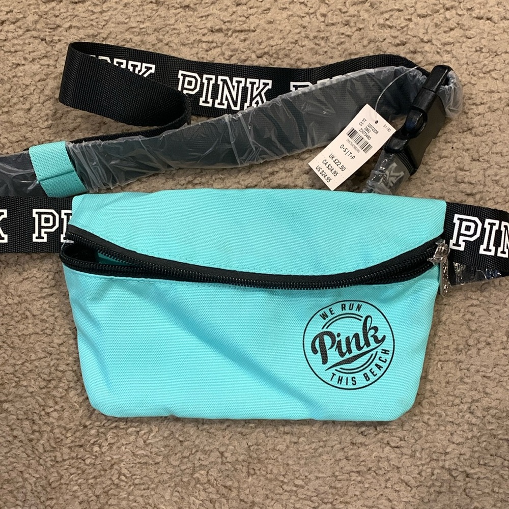 Pink Victoria Secret Brand fanny pack. Brand new never used teal color